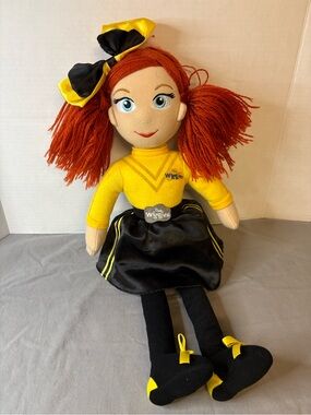 The Wiggles Emma Plush Doll with Red Hair and Black Outfit